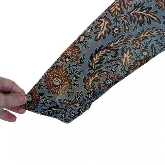 CAbi Women's Blue Brown Provincial Floral Printed Shift Dress Size S Style 3295 - Picture 5 of 10